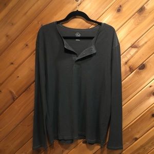 T&b slate long sleeve Henley large
